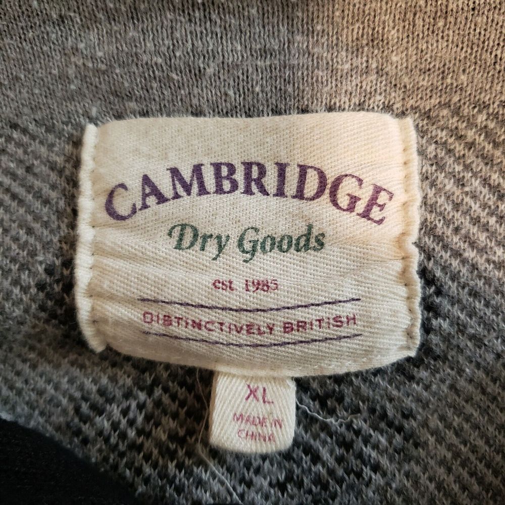Cambridge Dry Goods Black Zip-Neck Sweater with Gray Pattern - Picture 2 of 7